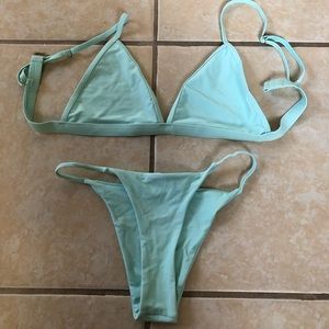Zaful Mint Color Bikini